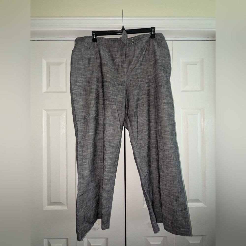 New Directions Charcoal Wide-Leg Pants